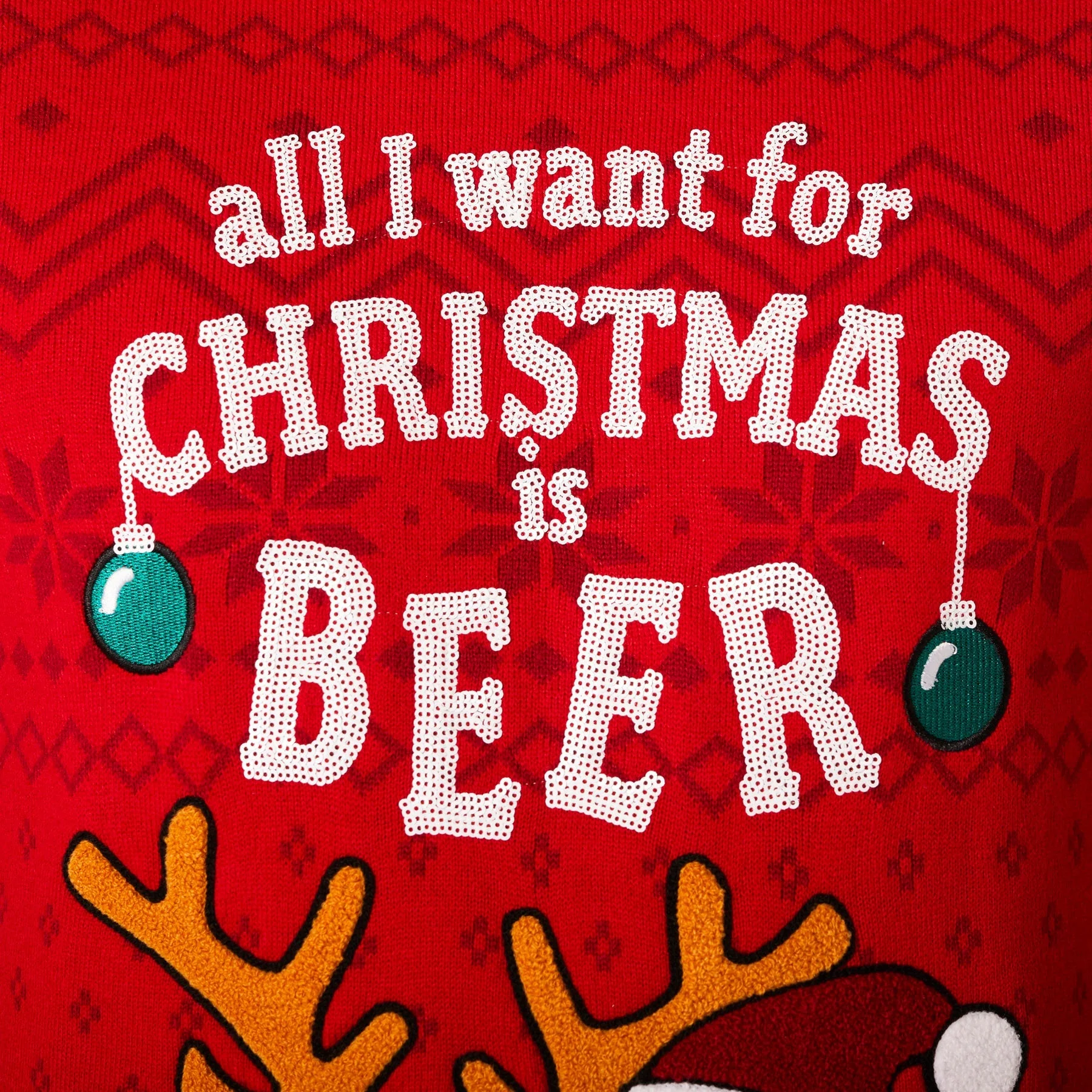 Beer Weihnachtspullover Herren - Image 4