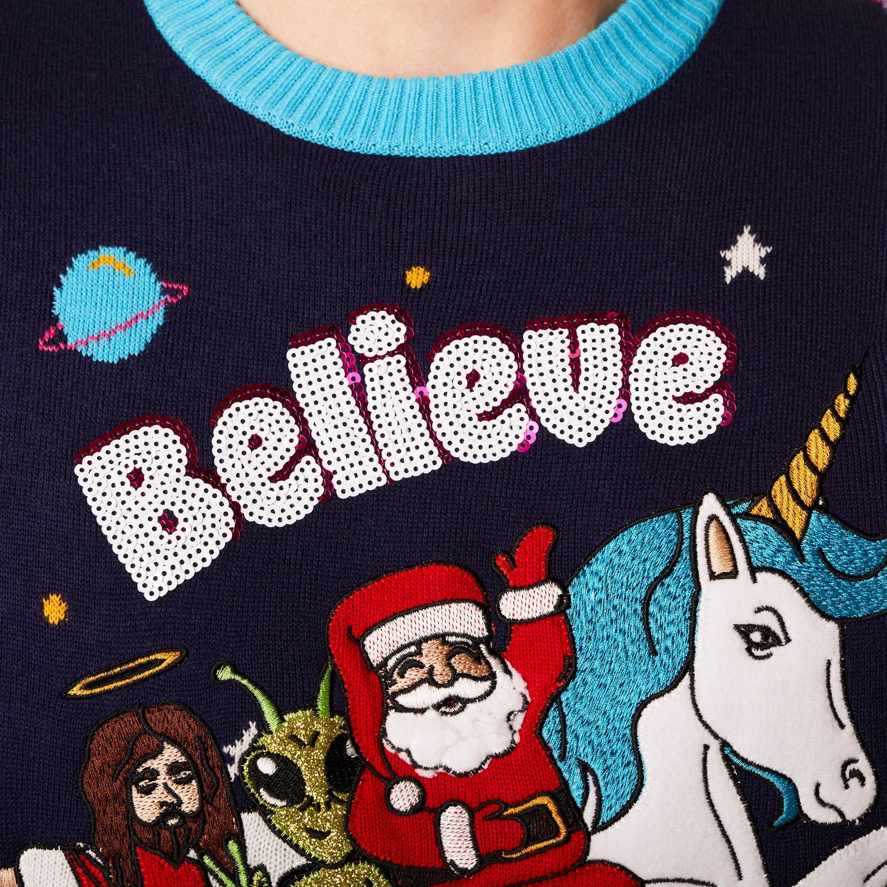 Believe Weihnachtspullover Herren - Image 5