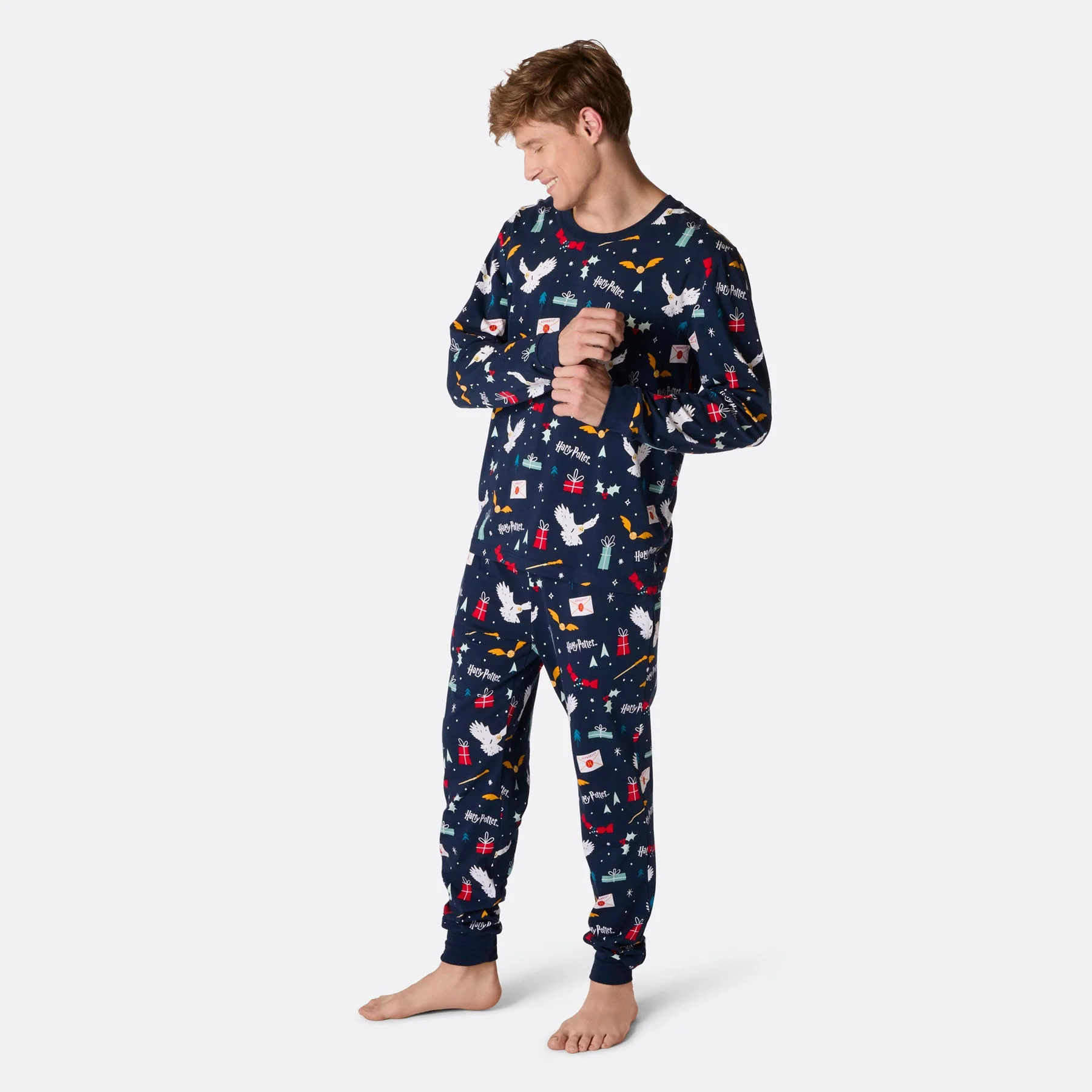 Blauer Harry Potter Pyjama Herren - Image 3