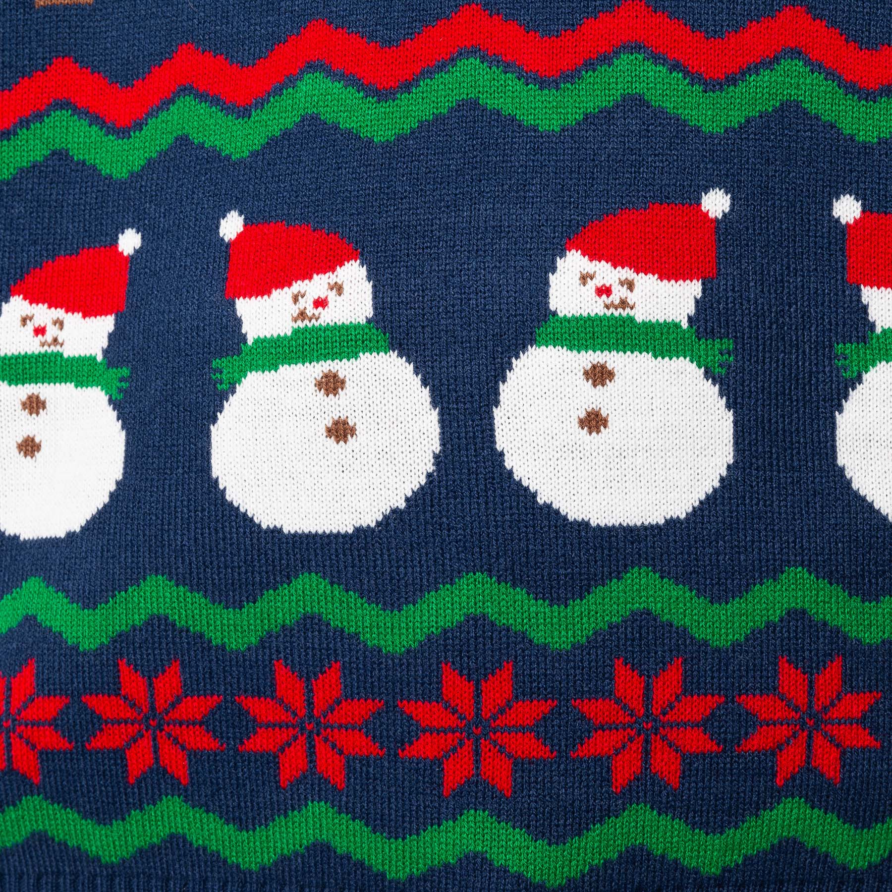 Blauer Ugly Christmas Sweater Damen - Image 5