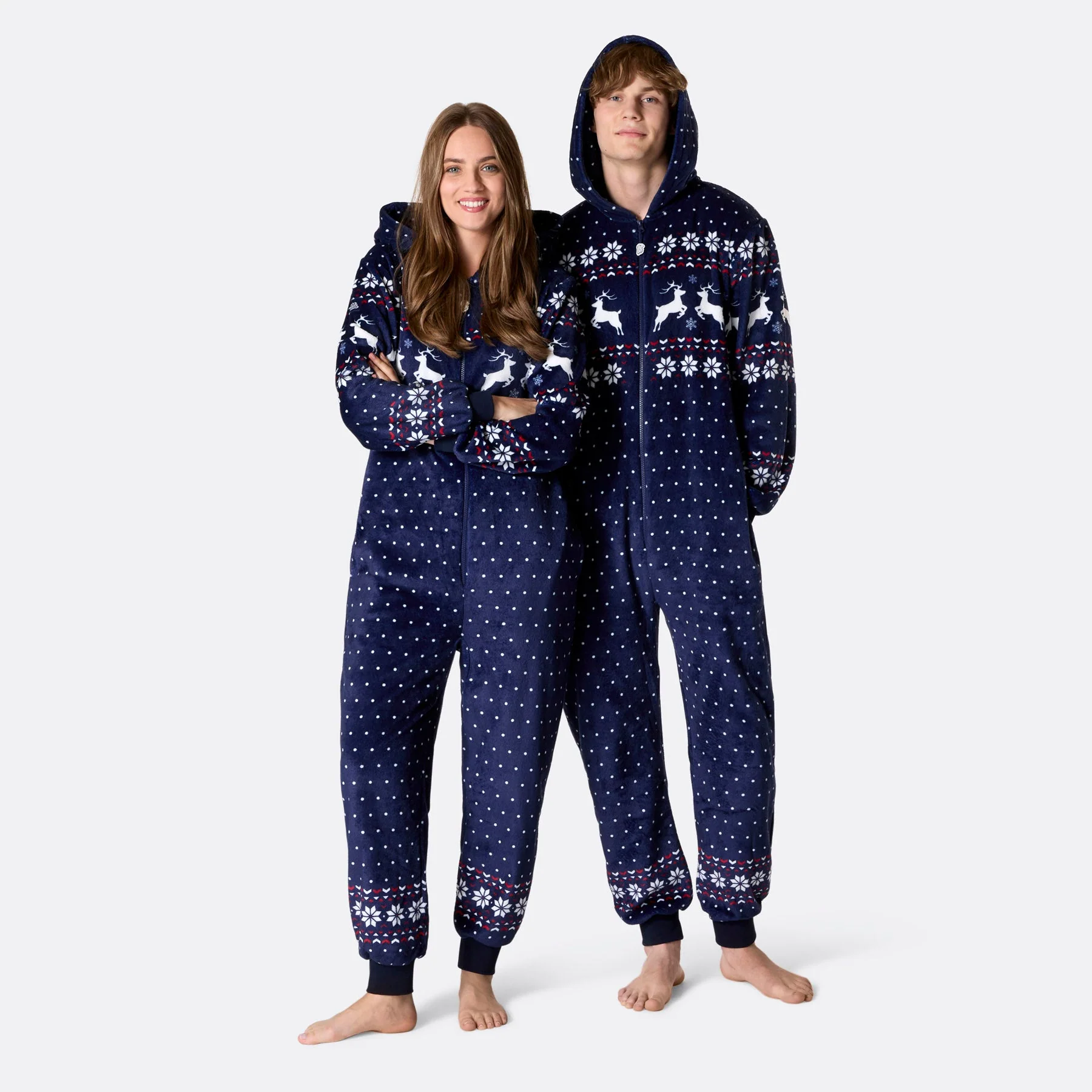 Blauer Weihnachts-Onesie Herren - Image 2