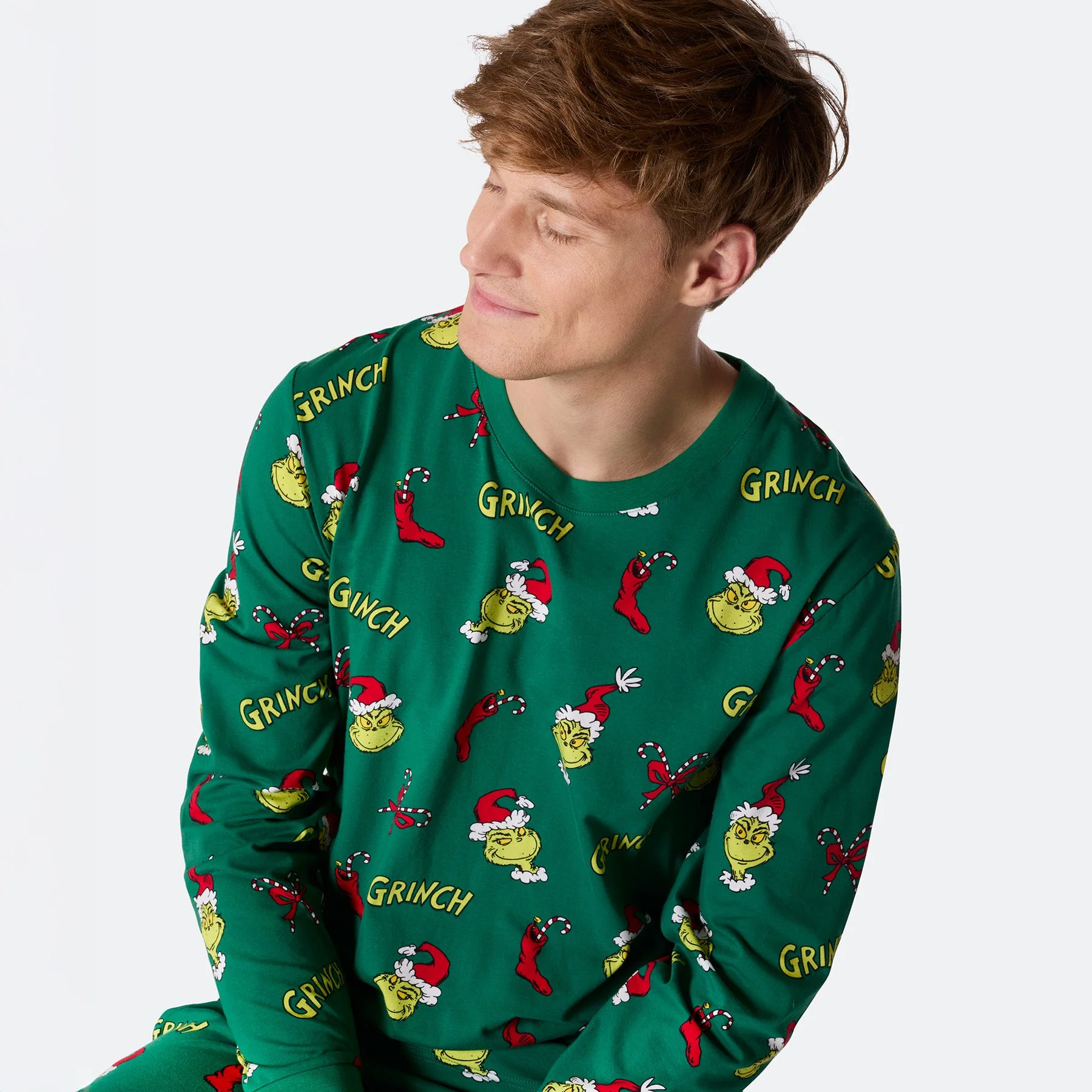 Der Grinch Weihnachtspyjama Herren