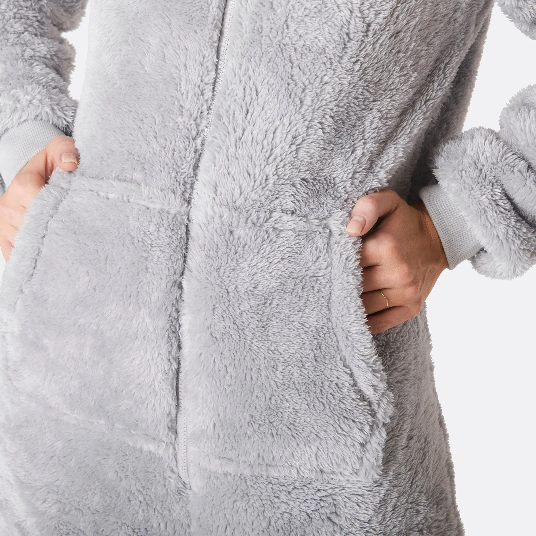 Grauer Teddybär Onesie Damen - Image 5