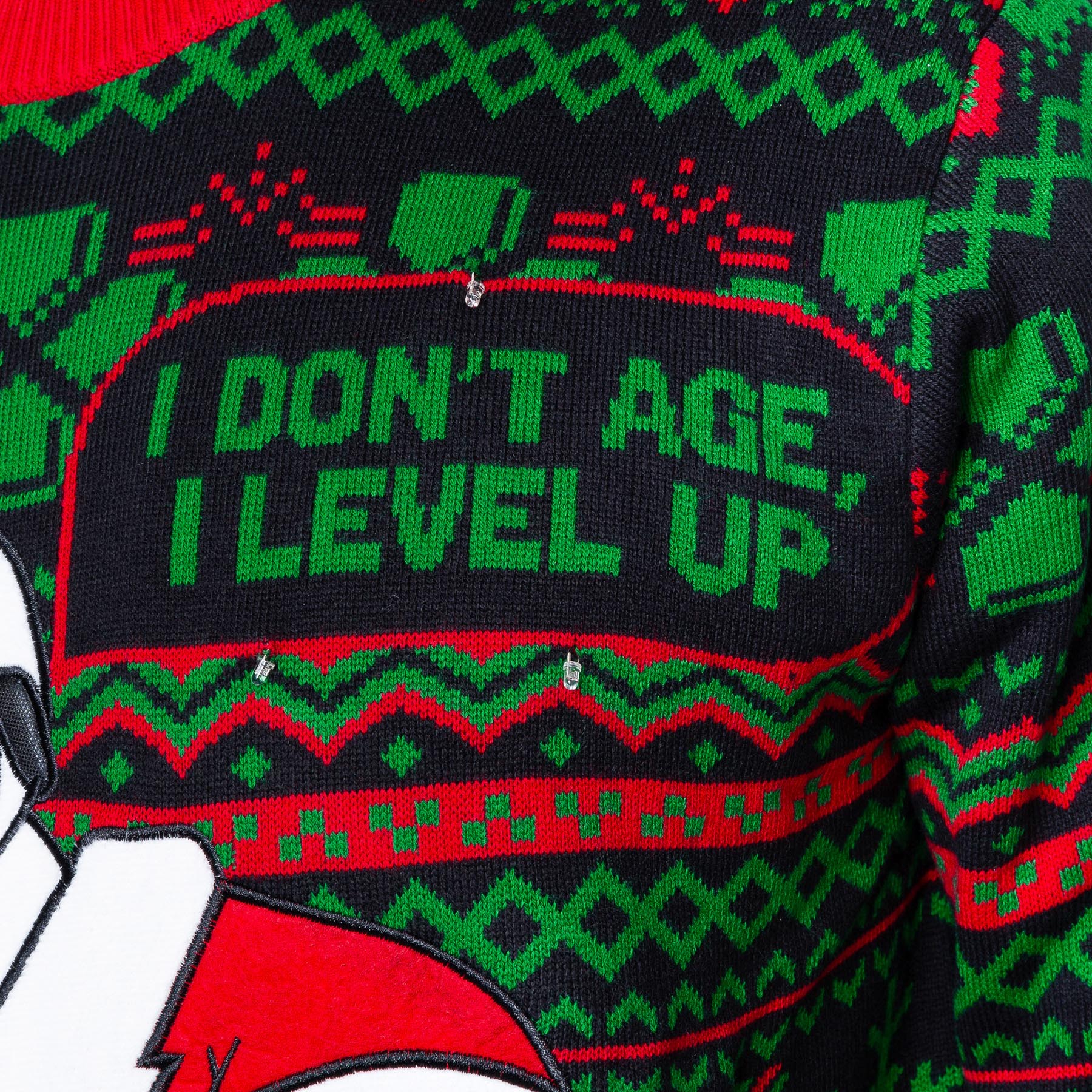 Level Up Weihnachtspullover Herren - Image 4