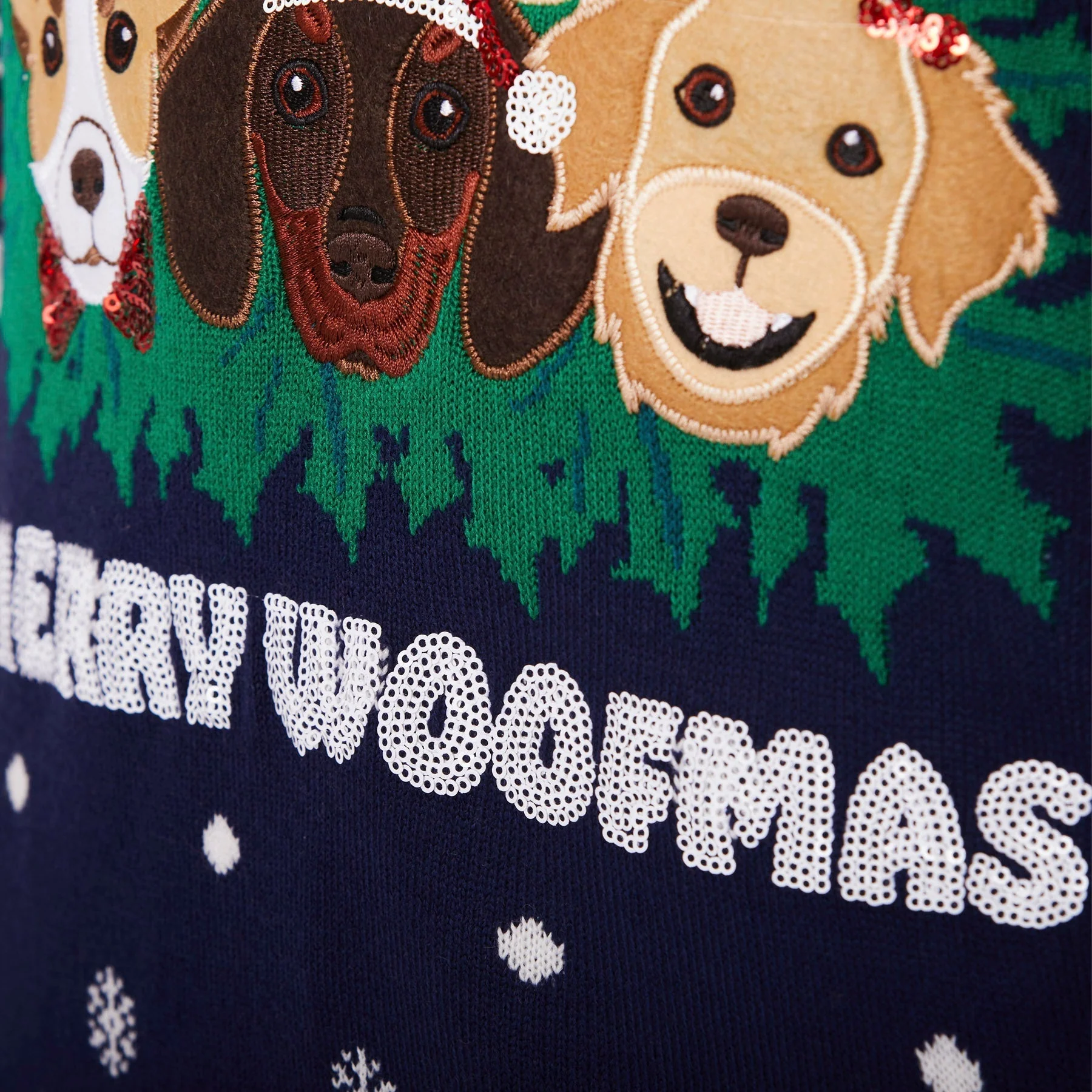 Merry Woofmas Weihnachtspullover Damen - Image 5