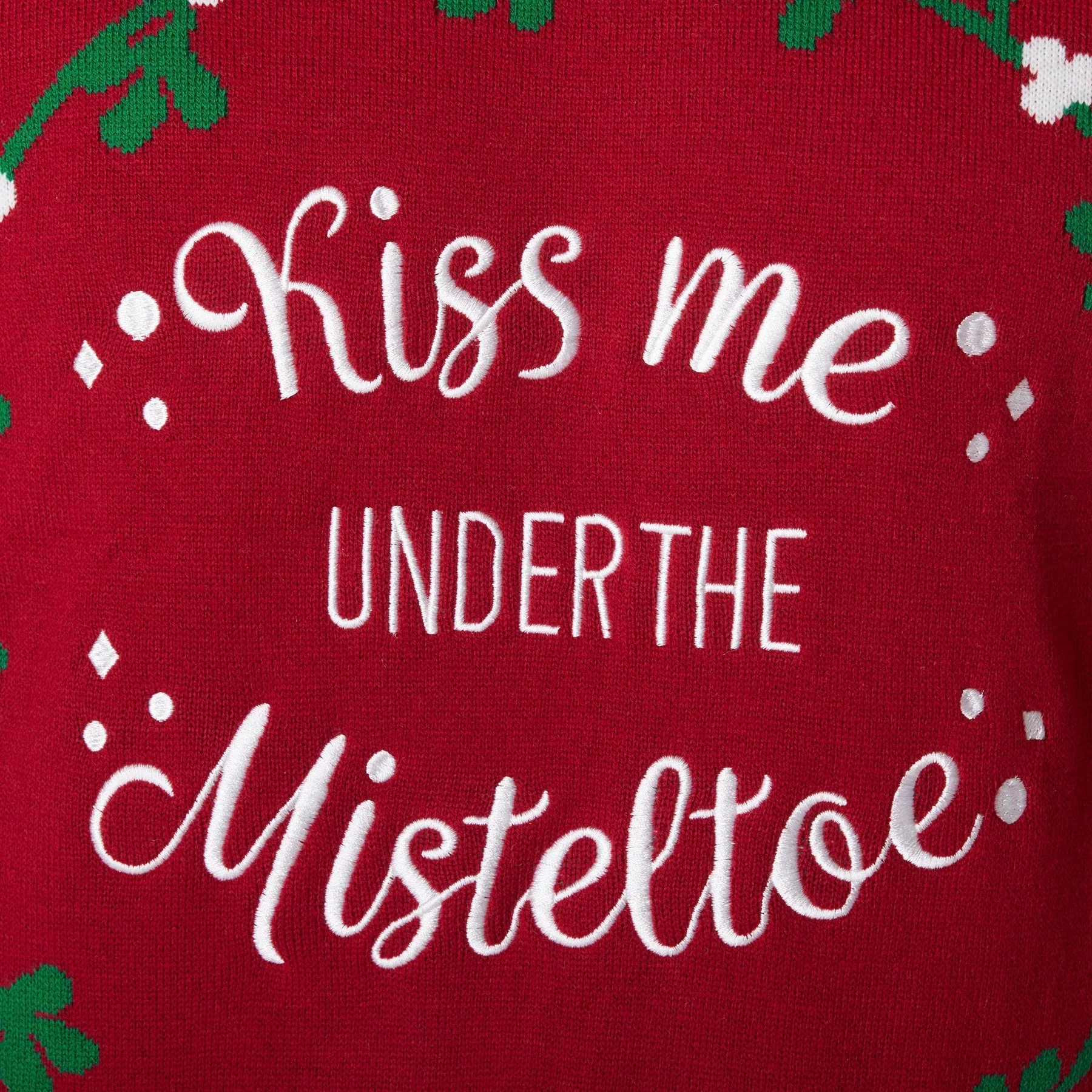 Mistletoe Weihnachtspullover Damen - Image 4
