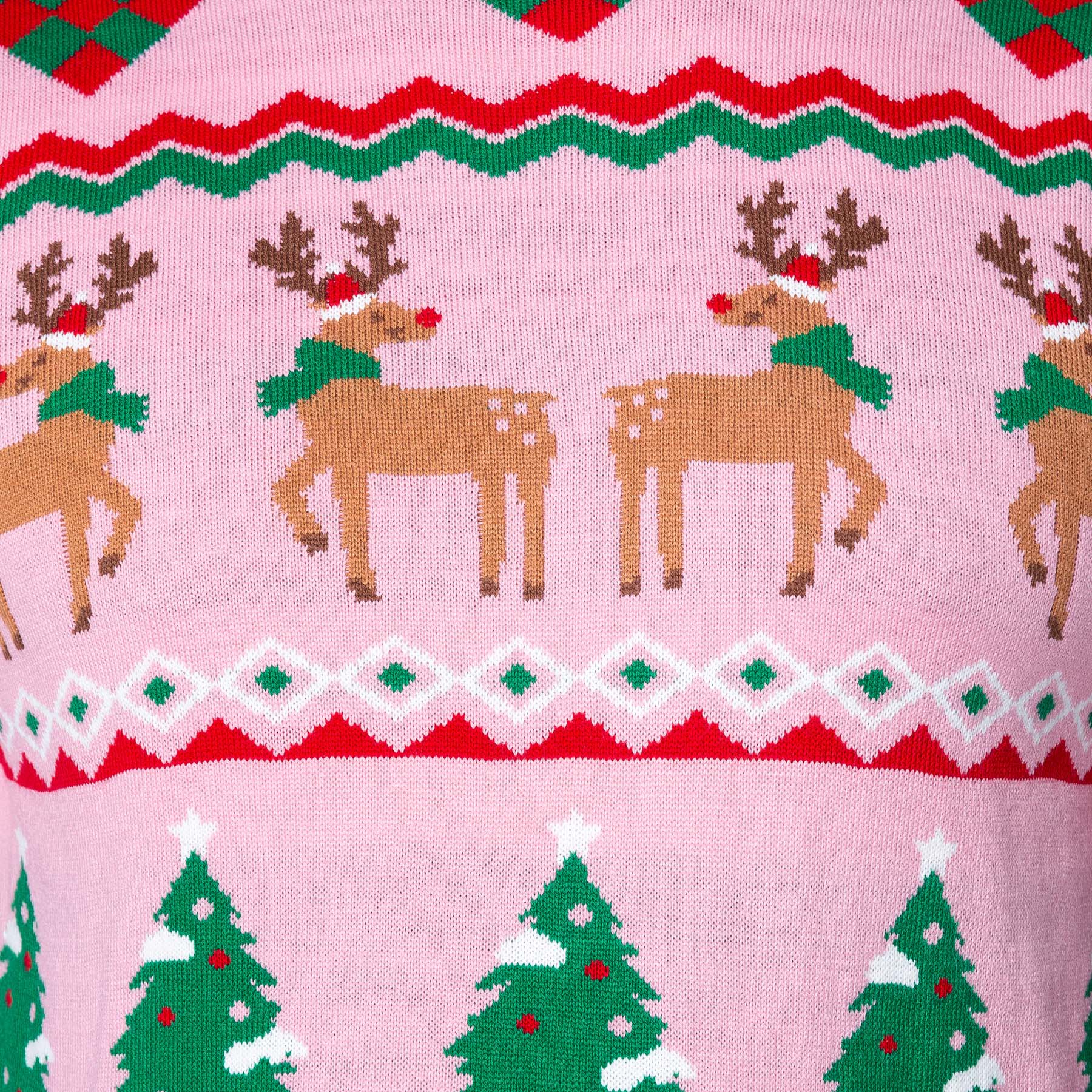 Pinker Ugly Christmas Sweater Damen - Image 4
