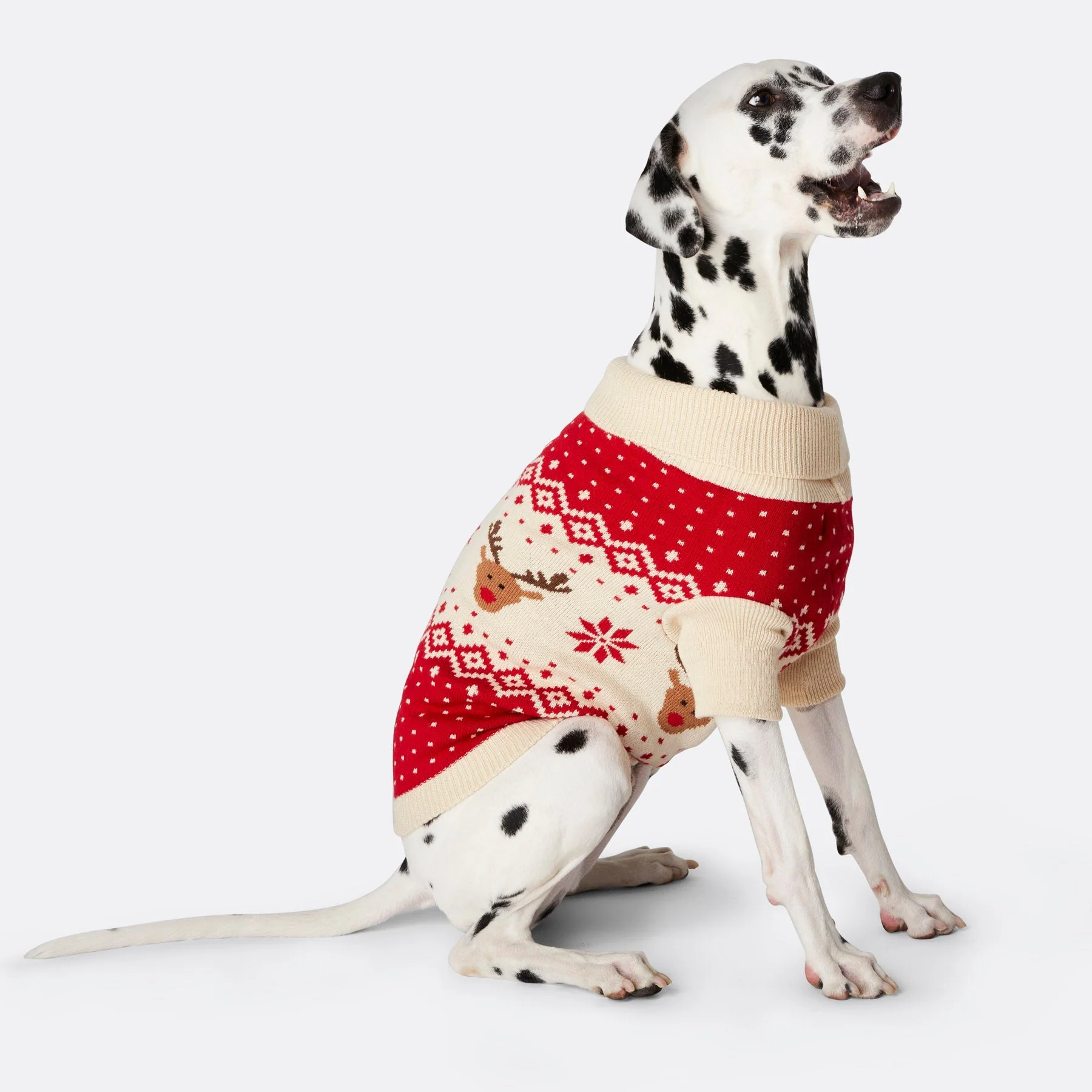 Retro Rentier Weihnachtspullover für Hunde - Image 3