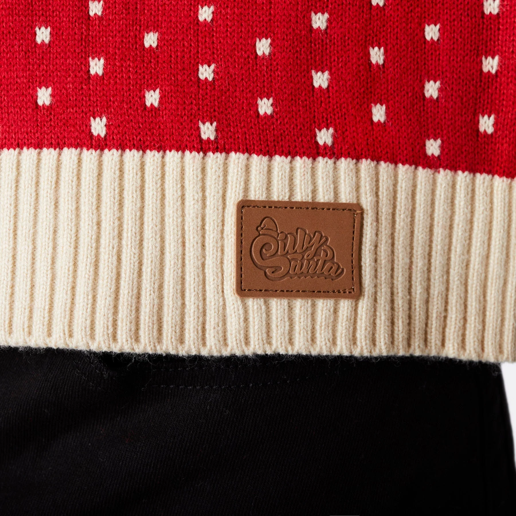 Roter Retro Rentier Weihnachtspullover Herren - Image 5