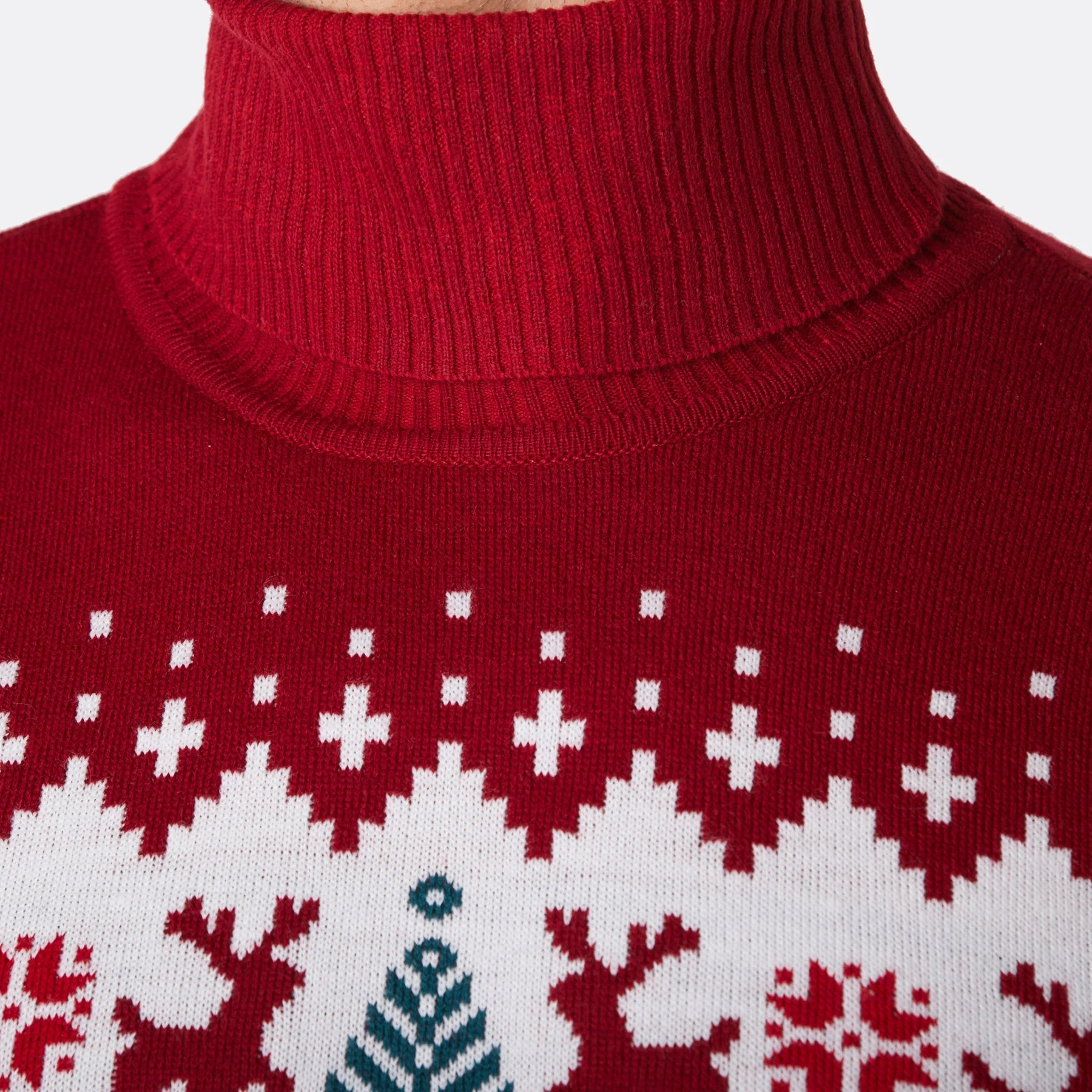 Rollkragen Weihnachtspullover Damen - Image 4