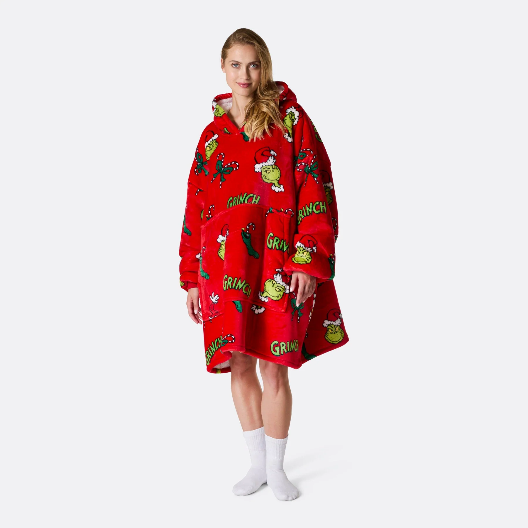 Roter Der Grinch HappyHoodie - Image 7
