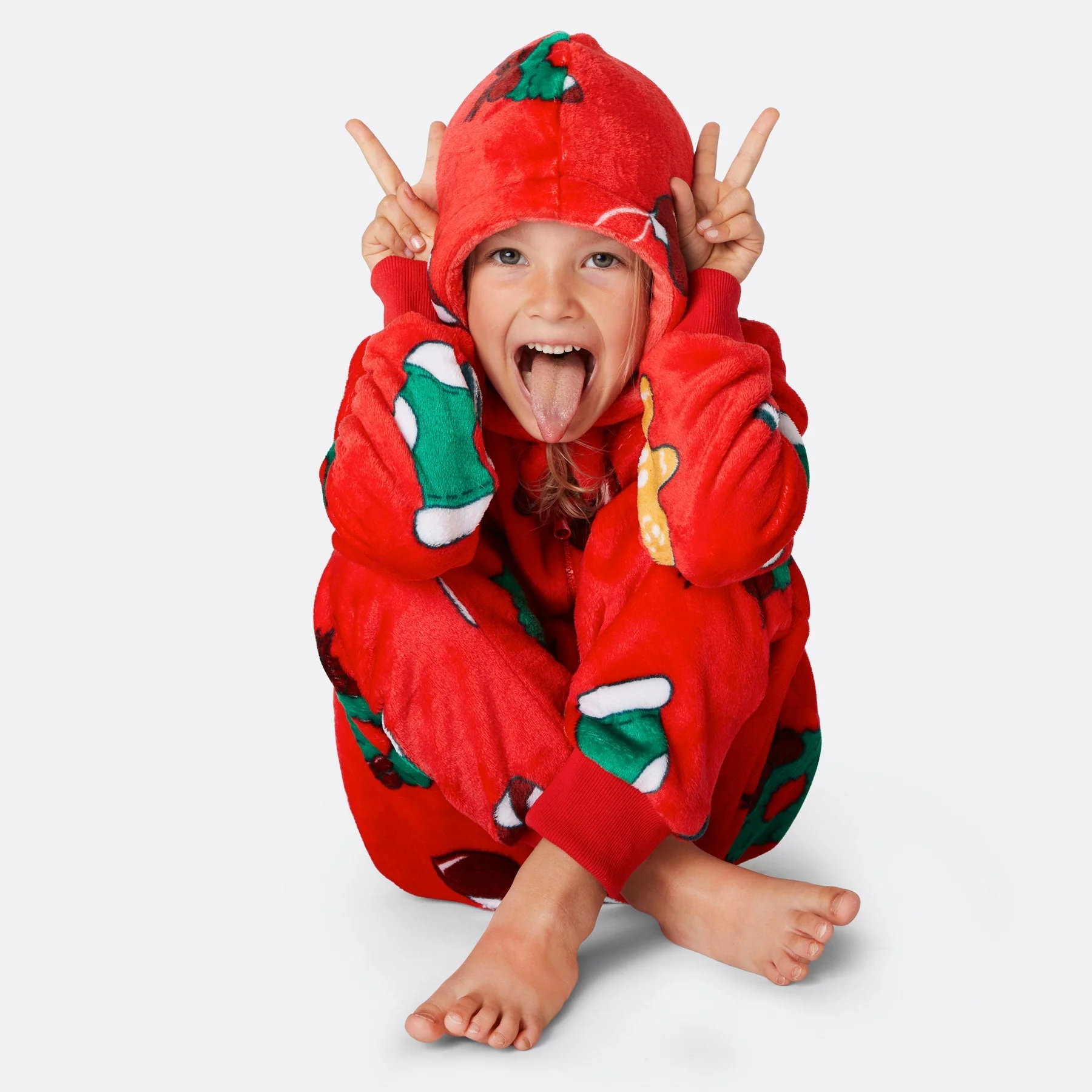 Roter Hohoho Onesie Kinder - Image 5