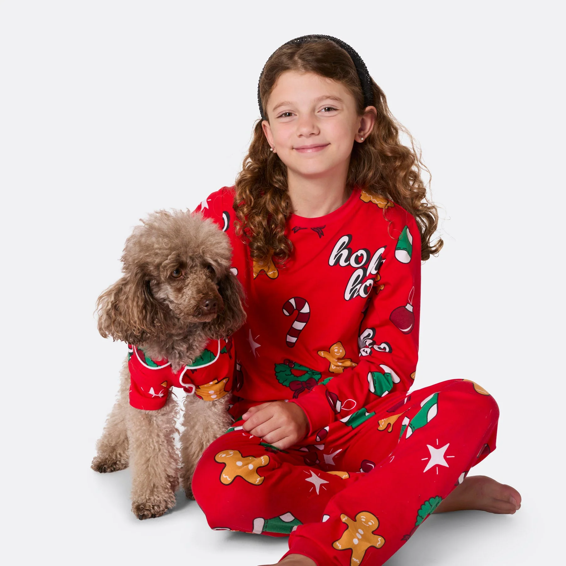 Roter Hohoho Weihnachtspyjama für Hunde - Image 5