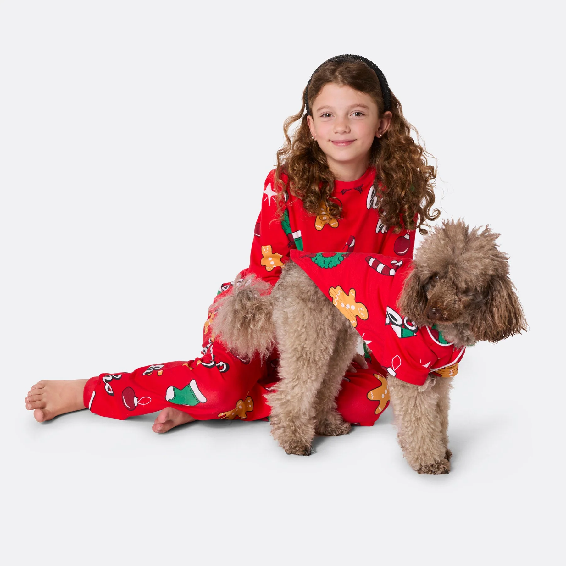 Roter Hohoho Weihnachtspyjama für Hunde - Image 6