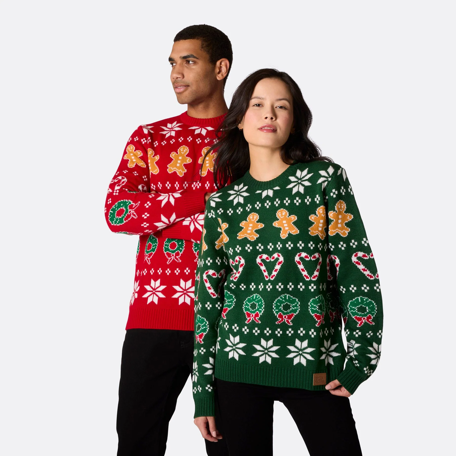 Roter Klassischer Weihnachtspullover Damen - Image 8