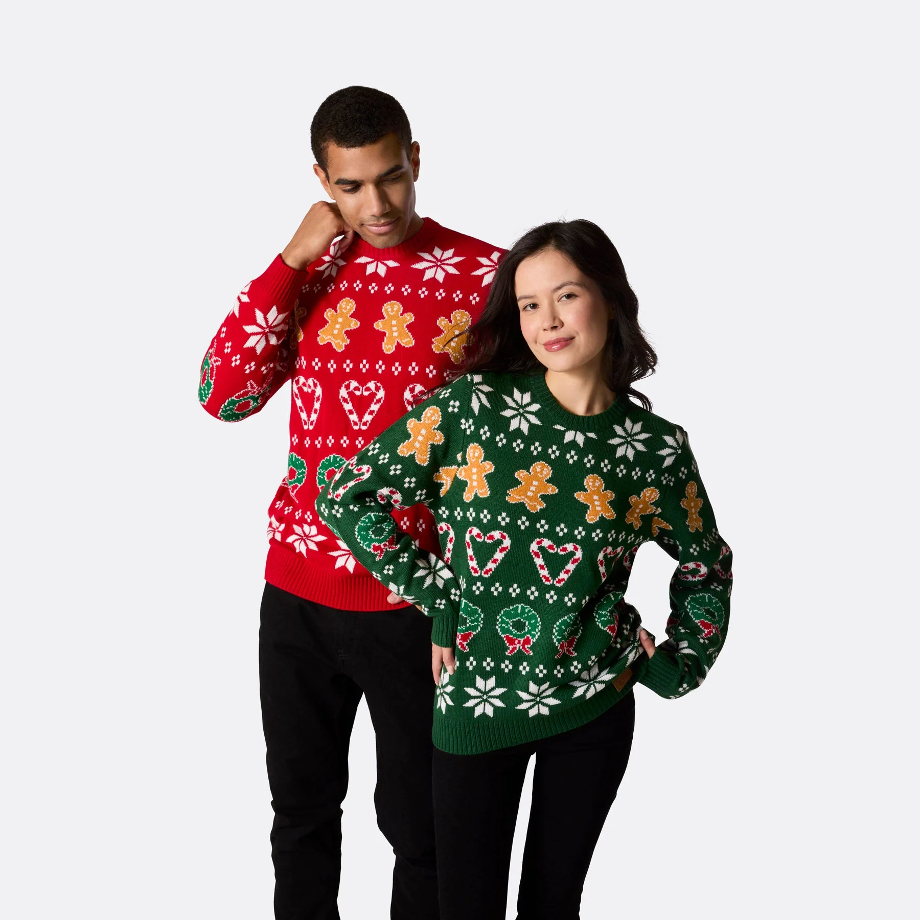 Roter Klassischer Weihnachtspullover Damen - Image 9