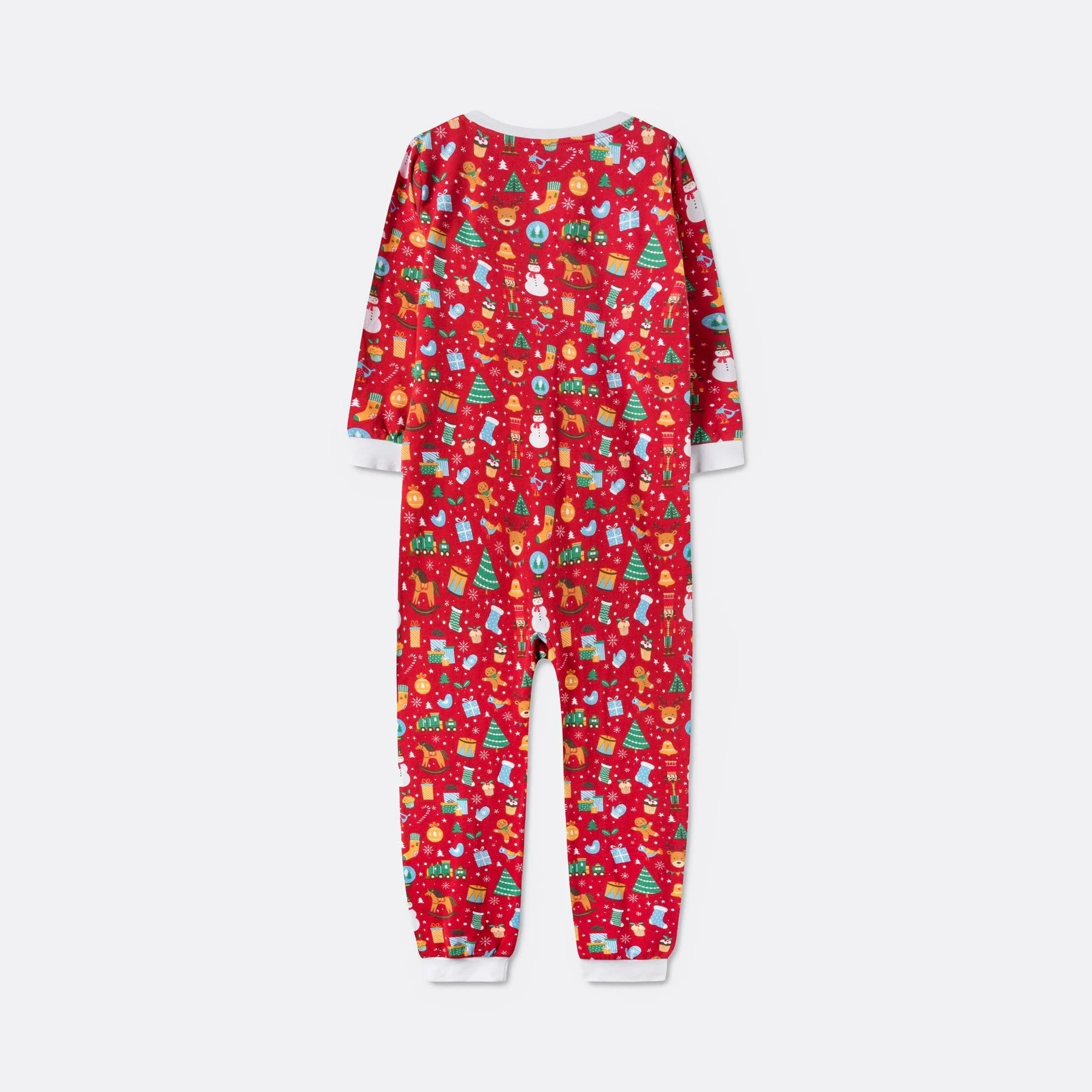 Roter Weihnachtstraum Overall Weihnachtspyjama Kinder - Image 2