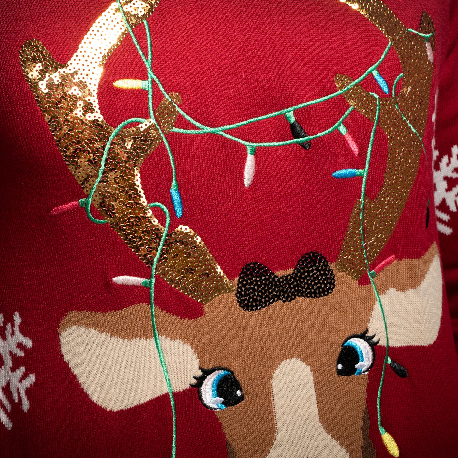 Süßer Rentier Weihnachtspullover Damen - Image 4
