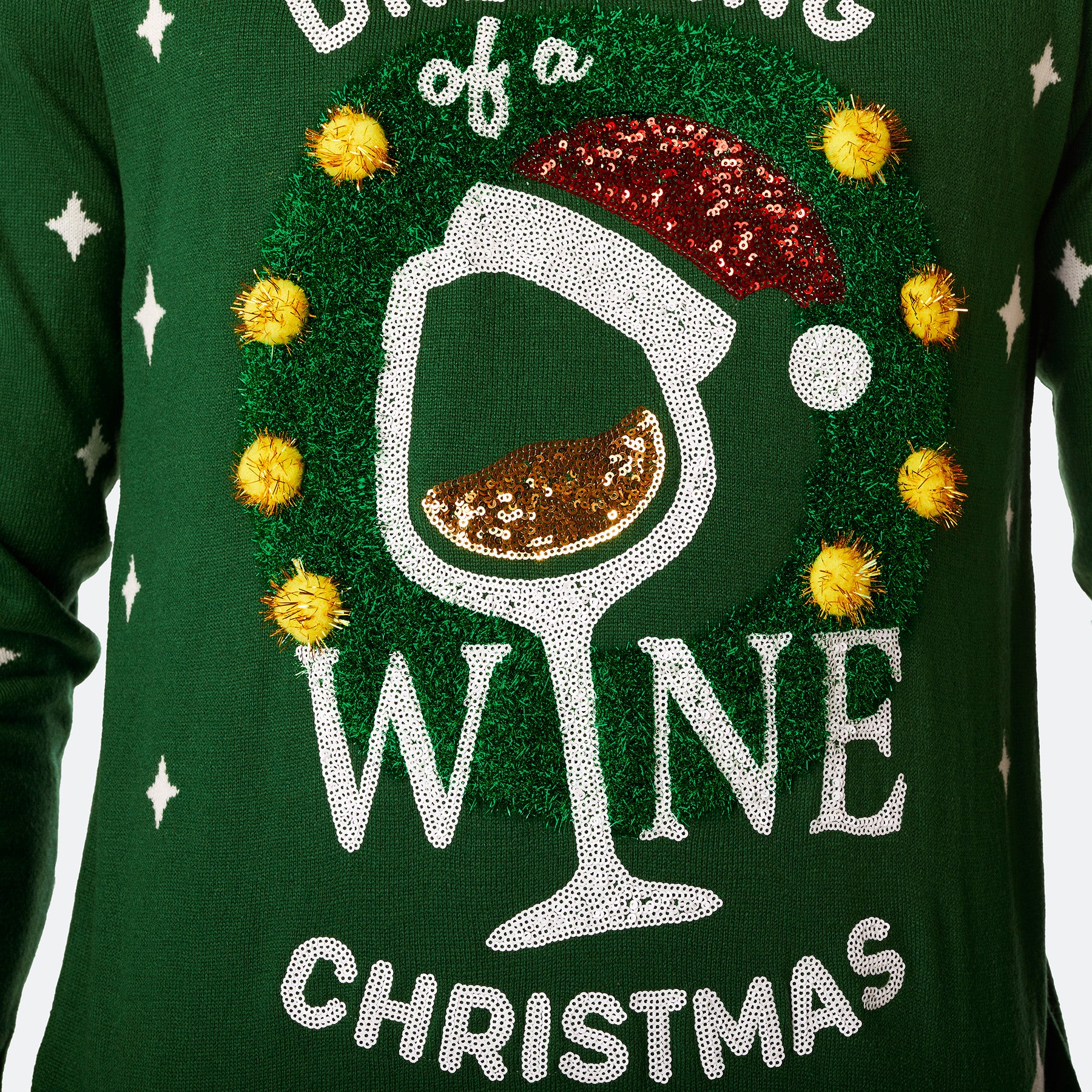 Wine Weihnachtspullover Herren - Image 4